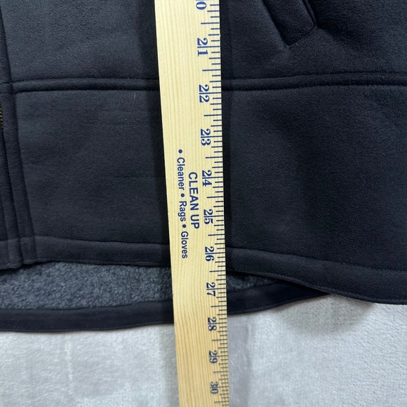 Lauren Ralph Lauren Womens‎ Fleece Lined Jacket Suede Like Size Large Black Zip - Picture 7 of 8
